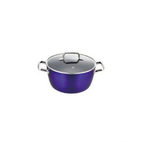 Forged Aluminum cookwareCasserole-S-8822-紫